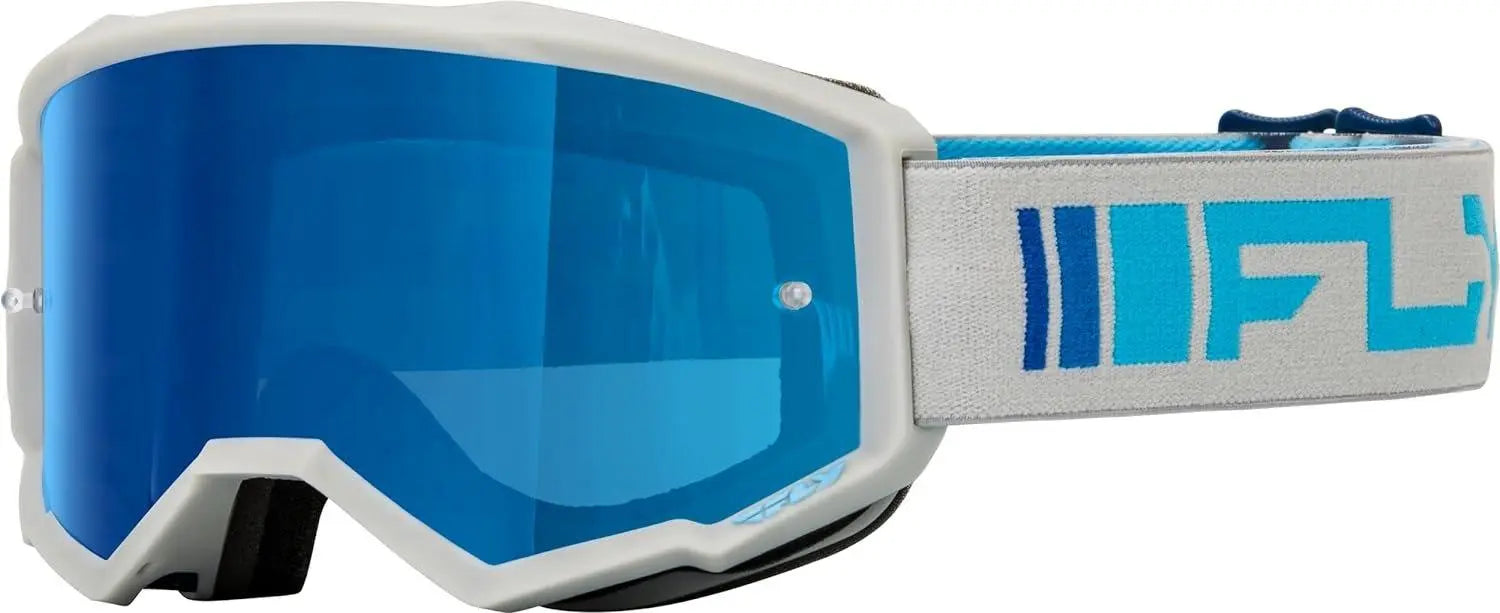 Fly Apparel Silver/Blue / Youth Fly Zone Goggles Youth 2025 37-51523Y 191361460388 Jorgensen Powersports