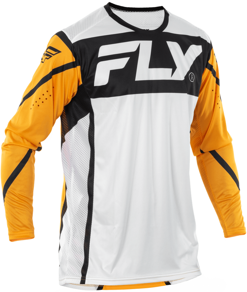 Fly Apparel White/Black/Mustard / Medium Fly Lite Jersey 2025 378-723M 191361479670 Jorgensen Powersports