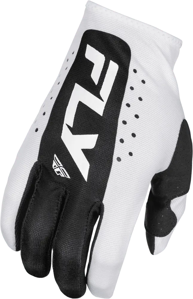 Fly Apparel White/Black / Youth Medium Fly Lite Gloves Youth 2025 378-713YM 191361479250 Jorgensen Powersports