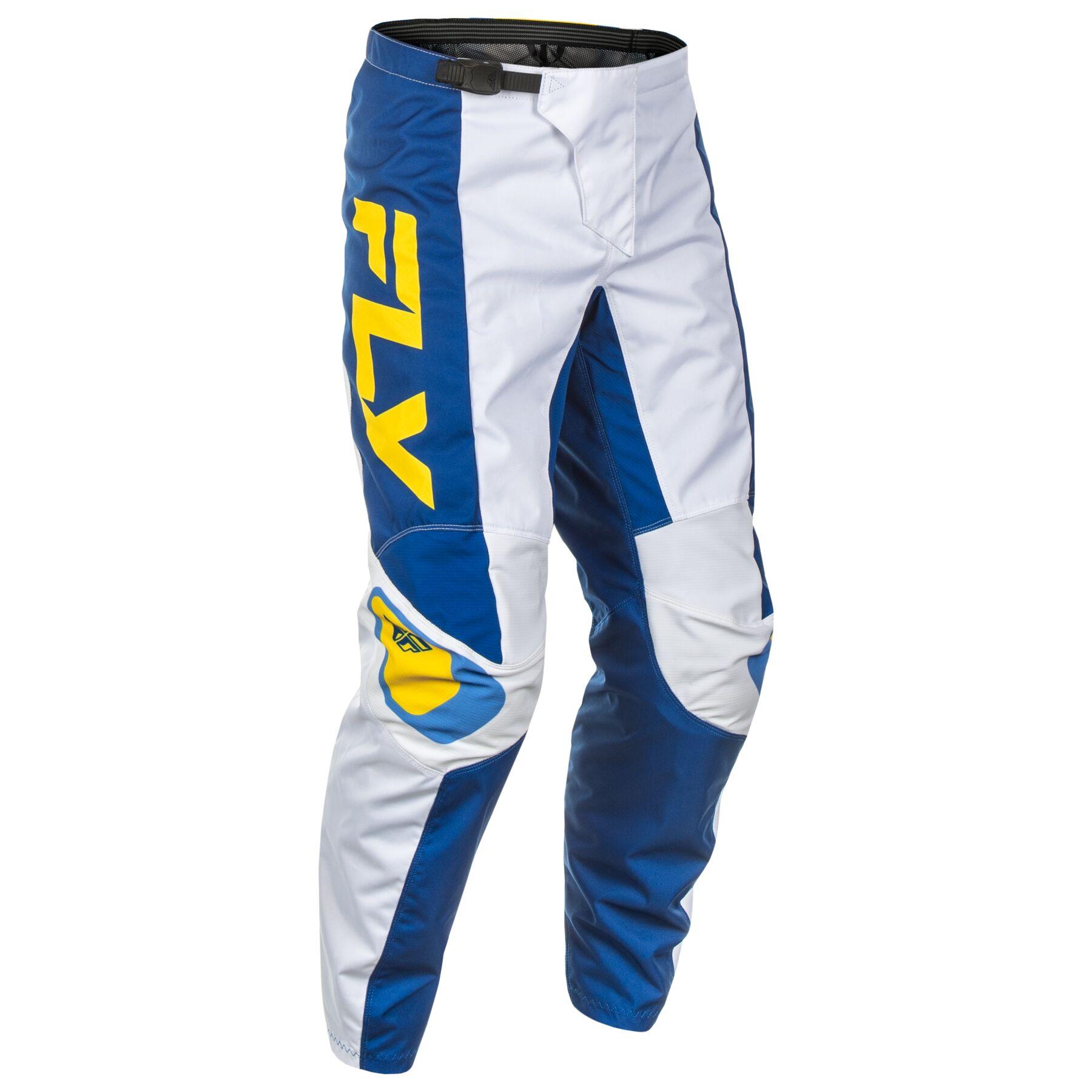 Fly Apparel White/Dark Blue/Yellow / 30 Fly F-16 Pants 2025 378-93330 B0D9CBDLGR Jorgensen Powersports