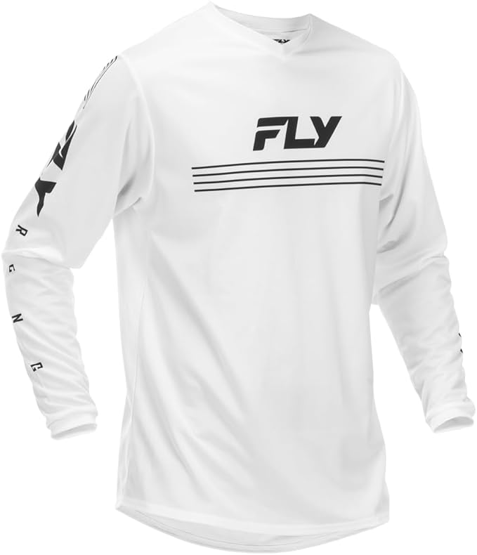 Fly Apparel White / Small Fly Racing Universal Jersey 379-991S 191361520631 Jorgensen Powersports