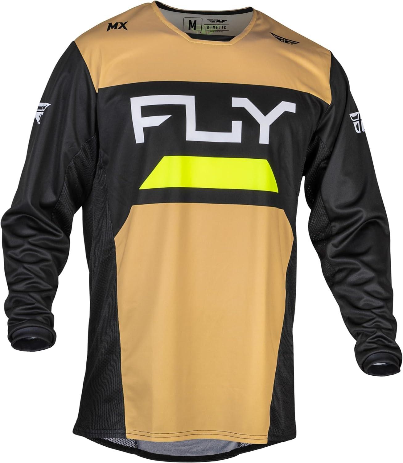 Fly Apparel Yellow / Medium Fly Kinetic Prix Jersey 377-522M-4 Jorgensen Powersports