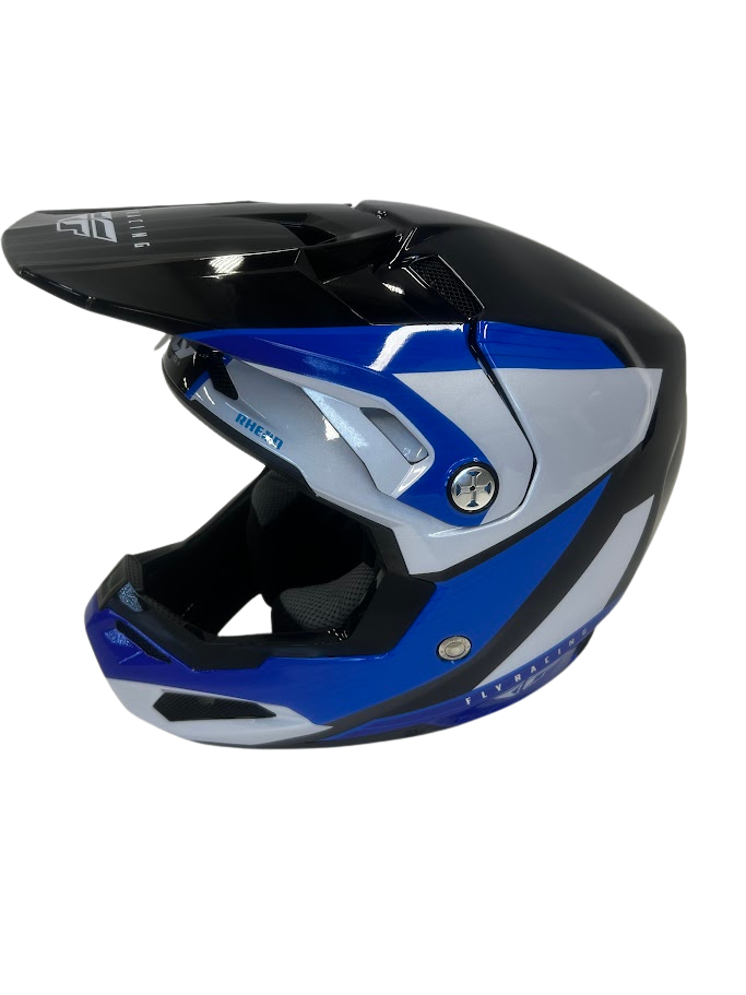 Fly FLY RACING FORMULA CARBON PRIME HELMET BLUE/WHITE/BLUE CARBON MD USED 73-4430M U Jorgensen Powersports