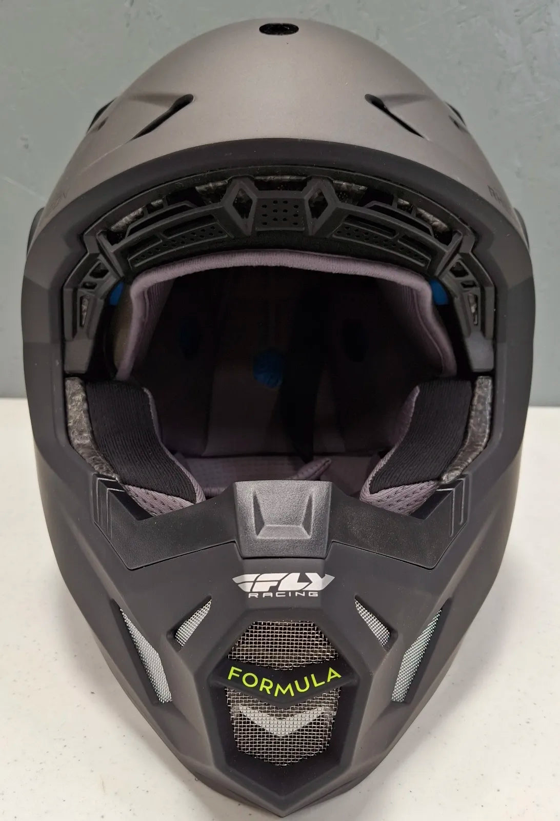 Fly helmet Fly Formula CP Slant Helmet (Matte Black/Grey/Hi-Vis, Large) USED 73-0030L U Jorgensen Powersports