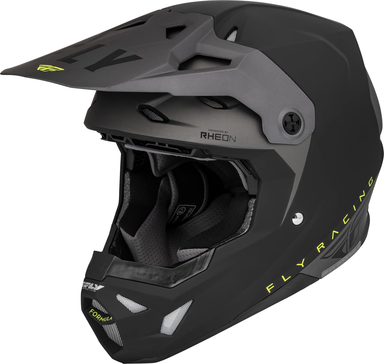 Fly helmet Fly Formula CP Slant Helmet (Matte Black/Grey/Hi-Vis, Large) USED 73-0030L U Jorgensen Powersports