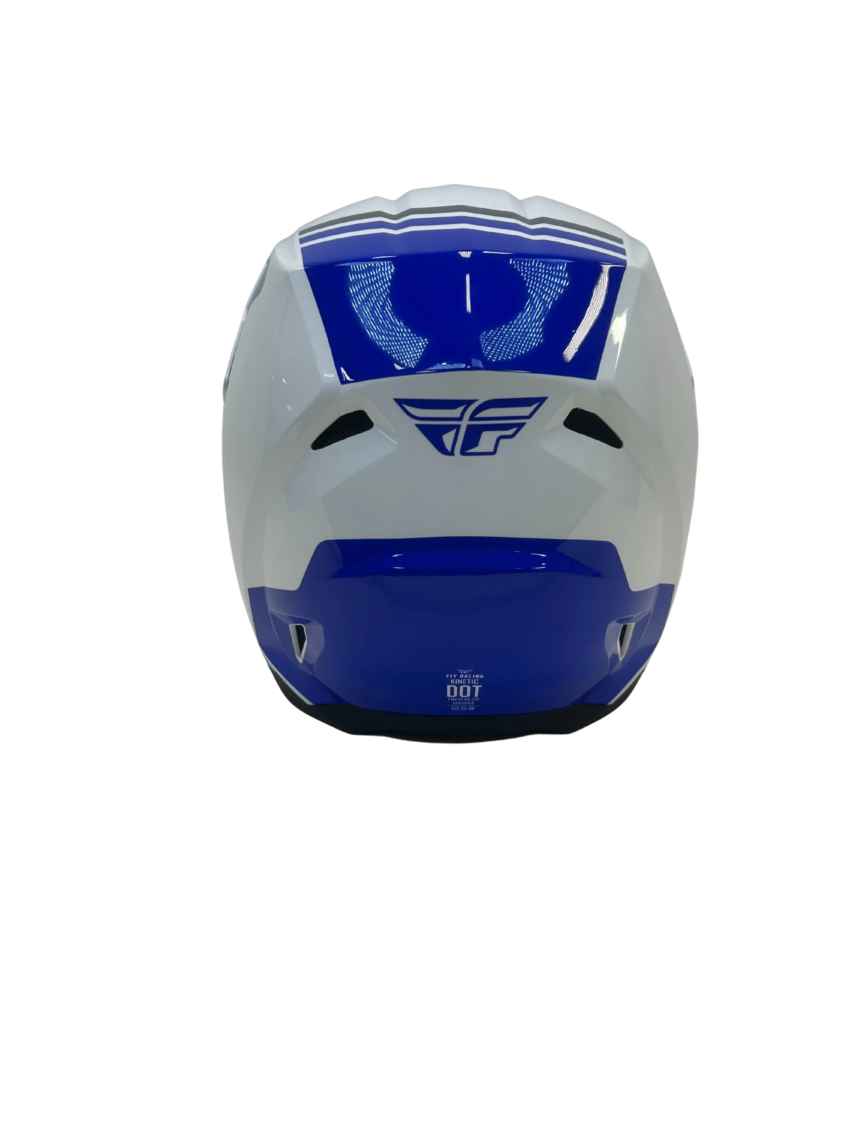 Fly helmet FLY RACING KINETIC VERDICT HELMET Blue/White Size 2X-Large USED 73-87222X U Jorgensen Powersports