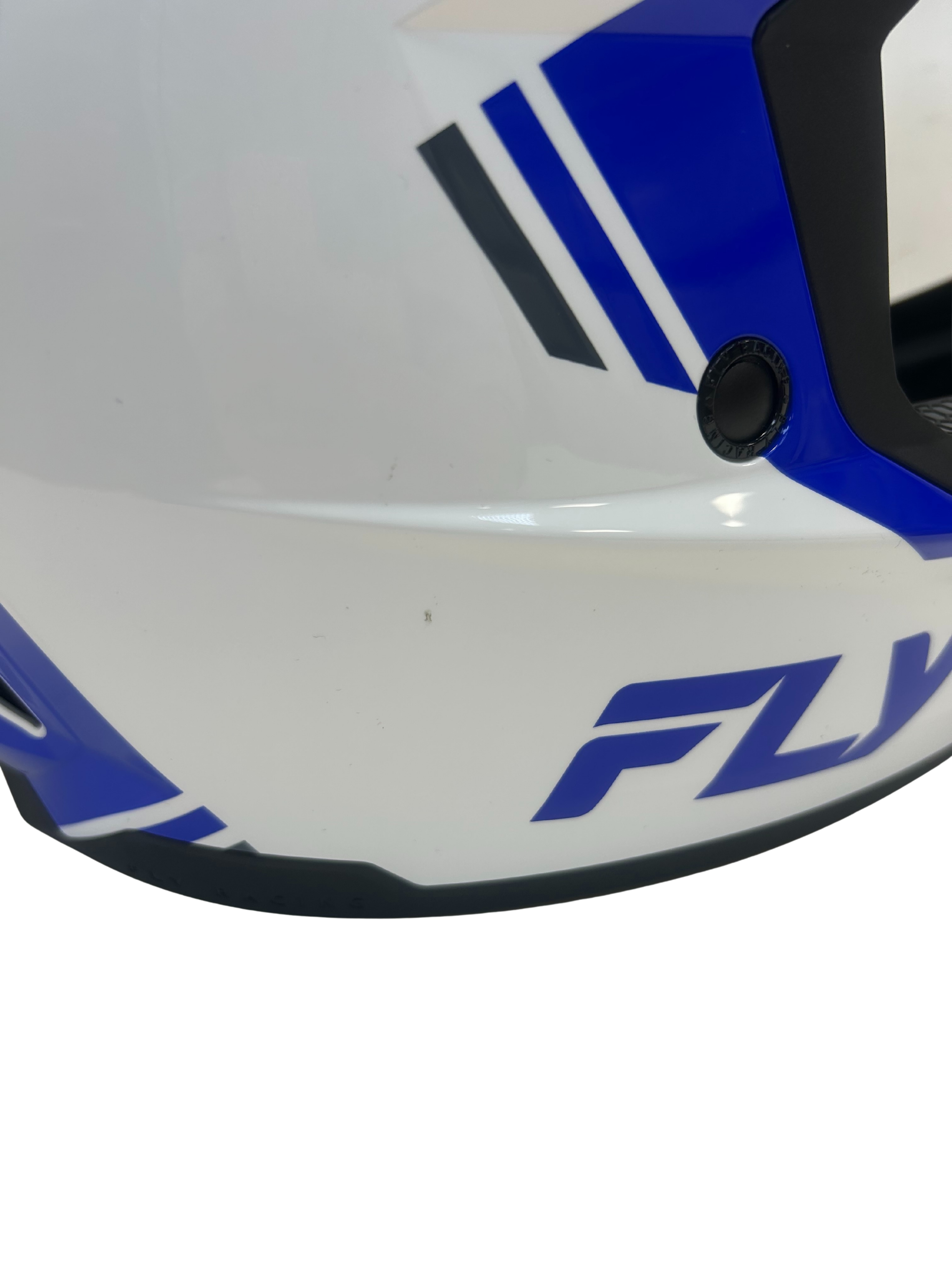 Fly helmet FLY RACING KINETIC VERDICT HELMET Blue/White Size 2X-Large USED 73-87222X U Jorgensen Powersports