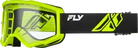 Fly Protection Black/Hi-Vis Fly Racing 2026 Focus Goggles for Motocross & Off-Road 37-51165 191361531514 Jorgensen Powersports
