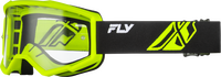 Fly Protection Black/Hi-Vis Fly Racing 2026 Focus Goggles for Motocross & Off-Road 37-51165 191361531514 Jorgensen Powersports
