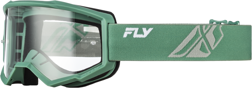 Fly Protection Olive Green FLY RACING YOUTH FOCUS GOGGLE 37-51163Y 191361531583 Jorgensen Powersports