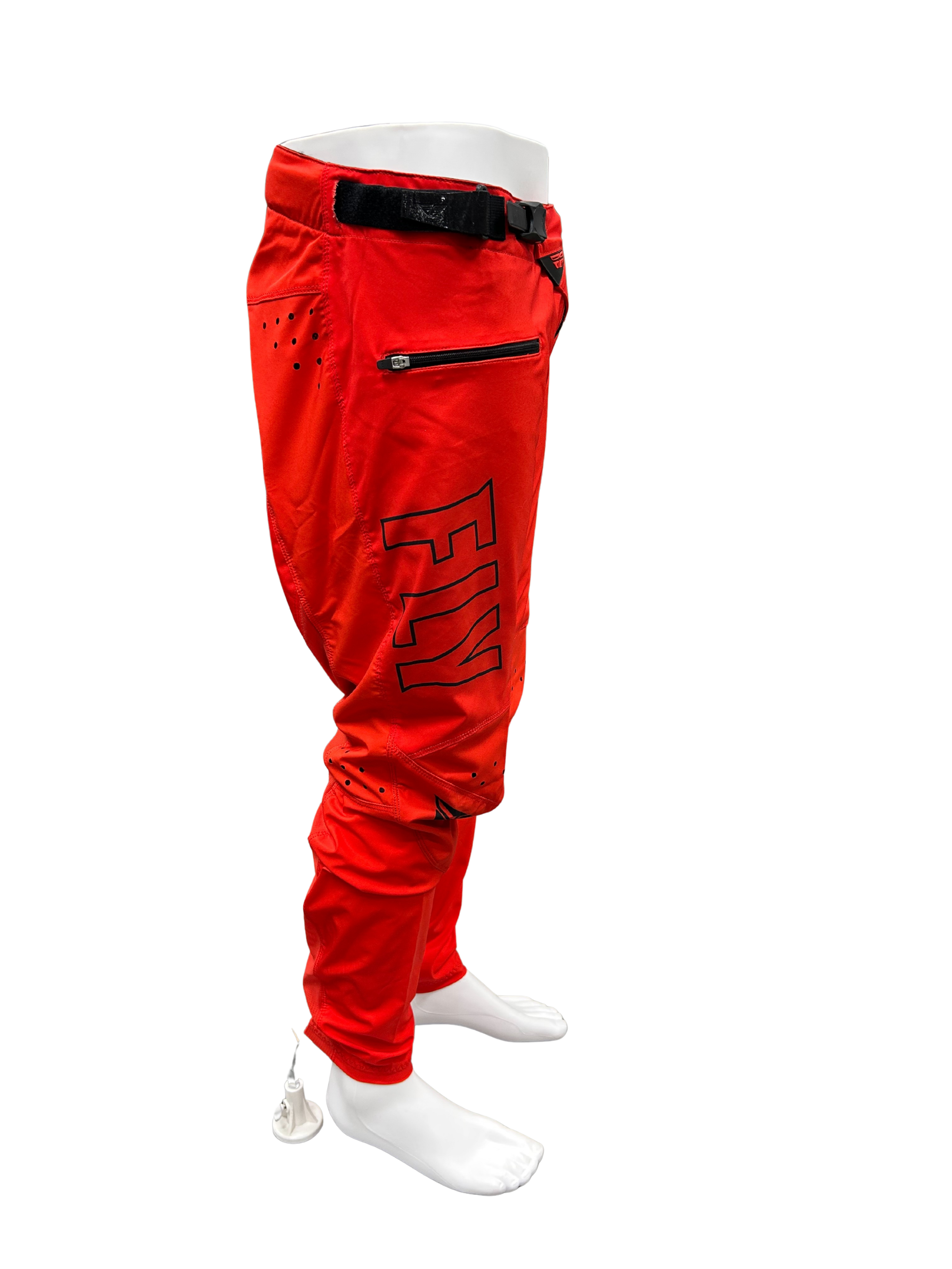 CLOSEOUT: Fly Racing Radium Bicycle Pants - Red/Black SIZE 34 - Jorgensen Powersports