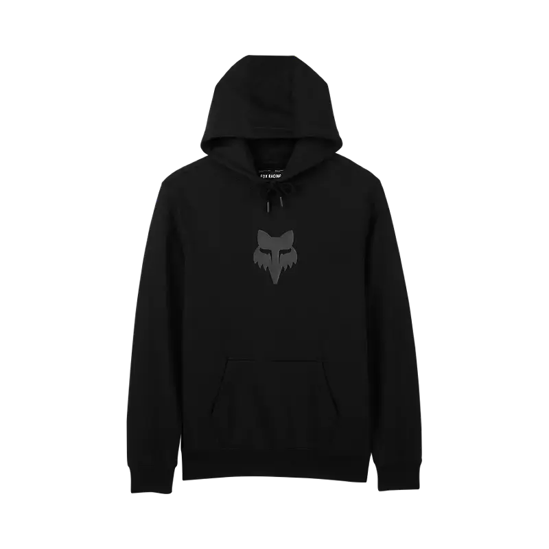 Fox Apparel Black/Black / Small Fox Head Hoodie 31608-021-S 191972818783 Jorgensen Powersports