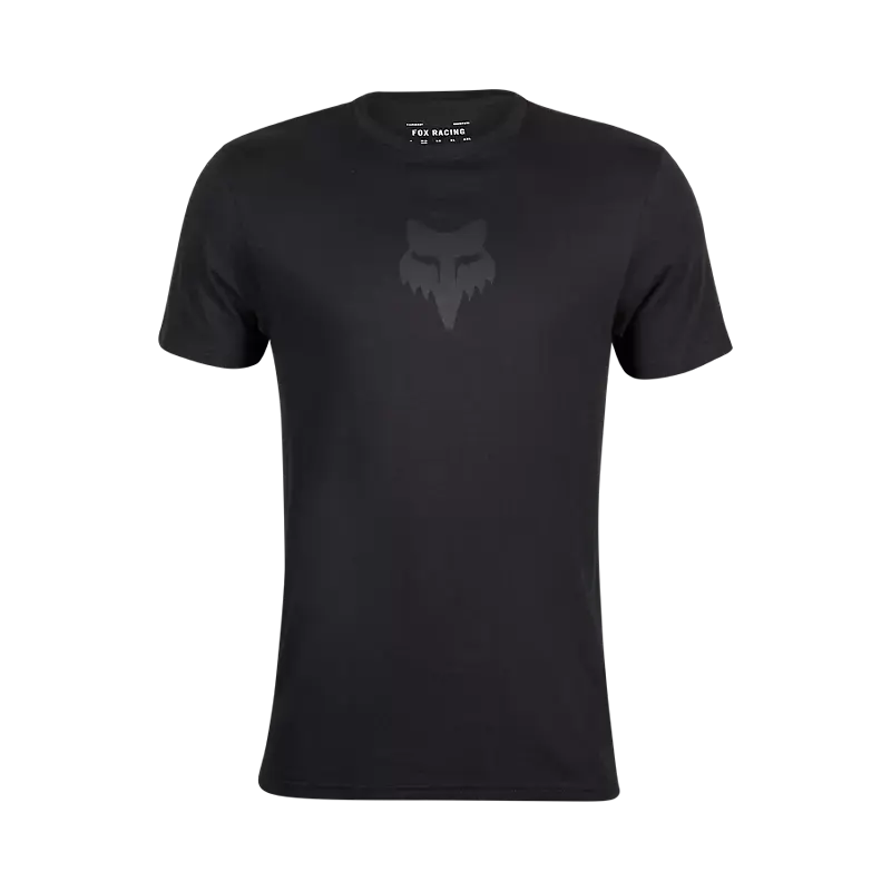 Fox Apparel Black/Black / Small Fox Head Premium Tee 31731-021-S 191972819100 Jorgensen Powersports