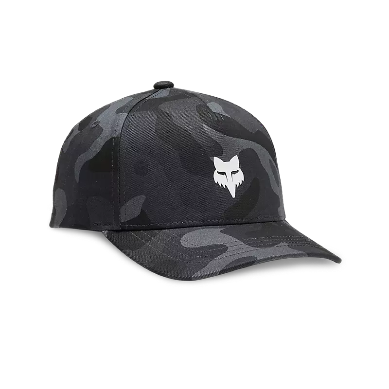 Fox Apparel Black Camo Fox Camo 110 Snapback Hat Youth 31808-247-OS 191972818233 Jorgensen Powersports