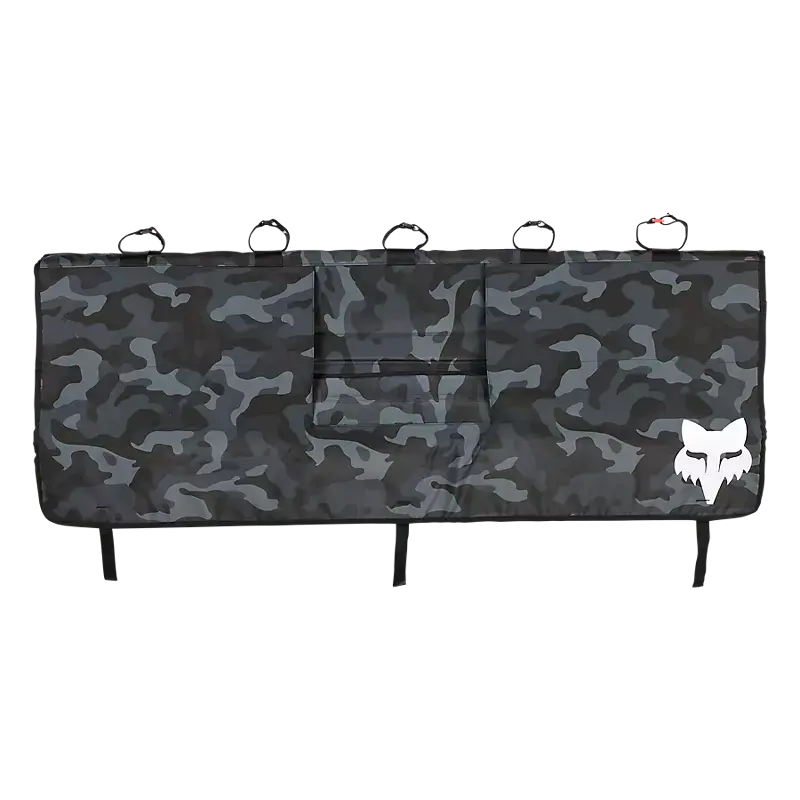 Fox Apparel Black Camo Fox Small Tailgate Cover 31512-247-OS 191972817656 Jorgensen Powersports