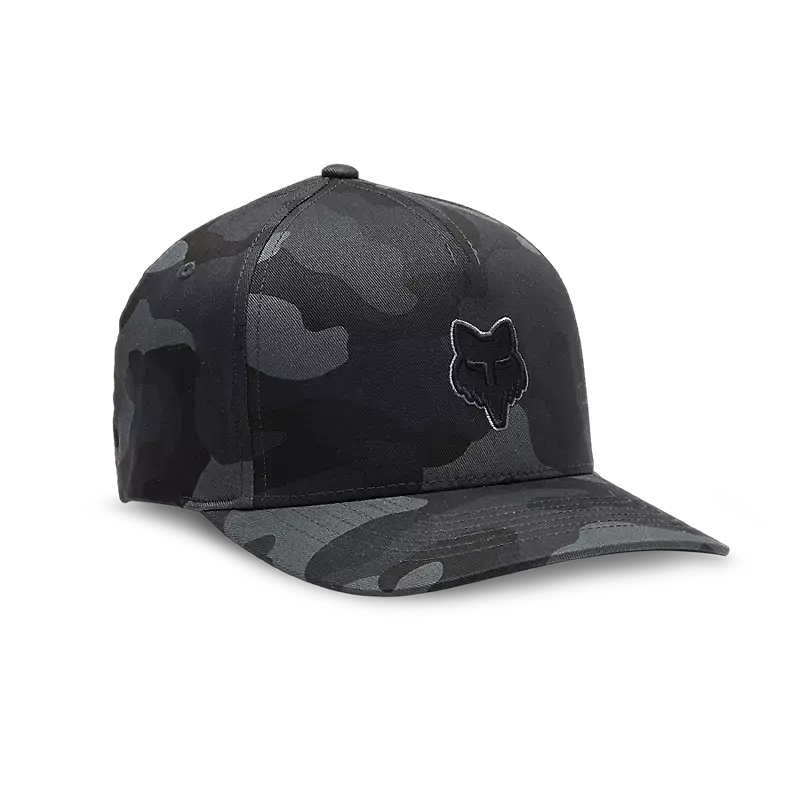 Fox Apparel Black Camo / S/M Fox Head Flexfit Hat 31622-247-S/M 191972818158 Jorgensen Powersports