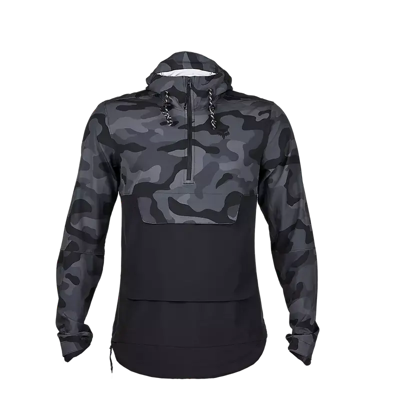 Fox Apparel Black Camo / Small Fox Ranger Wind Pullover Hoodie 33767-247-S 191972935190 Jorgensen Powersports