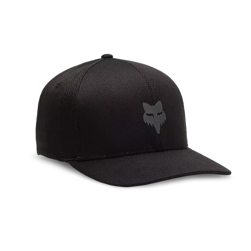 Fox Apparel Black/Charcoal / S/M Fox Head Tech Flexfit Hat 31620-324-S/M 191972819858 Jorgensen Powersports