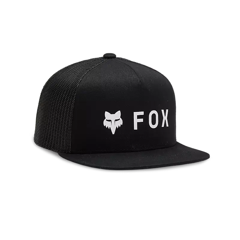 Fox Apparel Black Fox Absolute Mesh Snapback Hat Youth 31802-001-OS 191972814631 Jorgensen Powersports