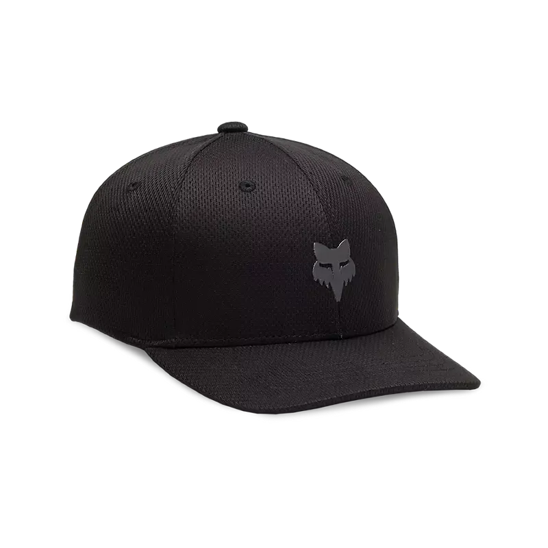 Fox Apparel Black Fox Lithotype 110 Snapback Hat Youth 31806-021-OS 191972819155 Jorgensen Powersports
