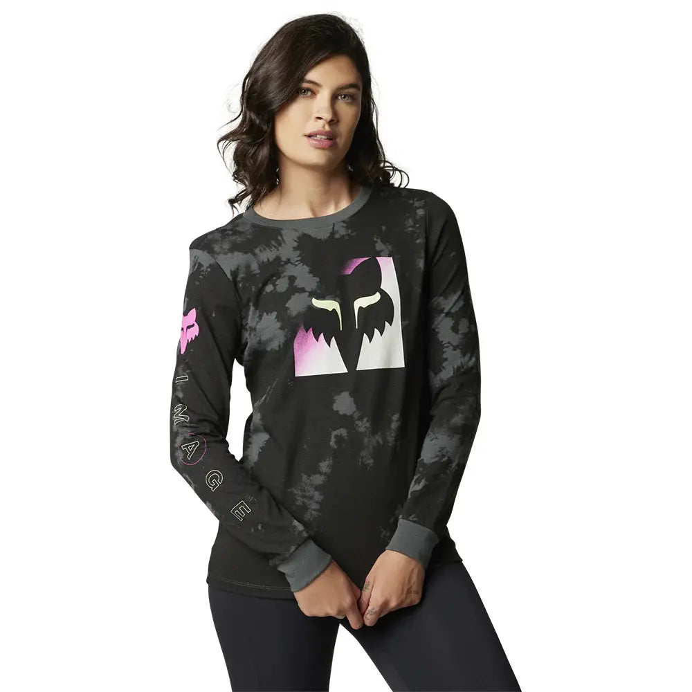 Fox Apparel Black Fox Racing Women’s Detonate Graphic Tee 30018-001-XL 191972671678 Jorgensen Powersports