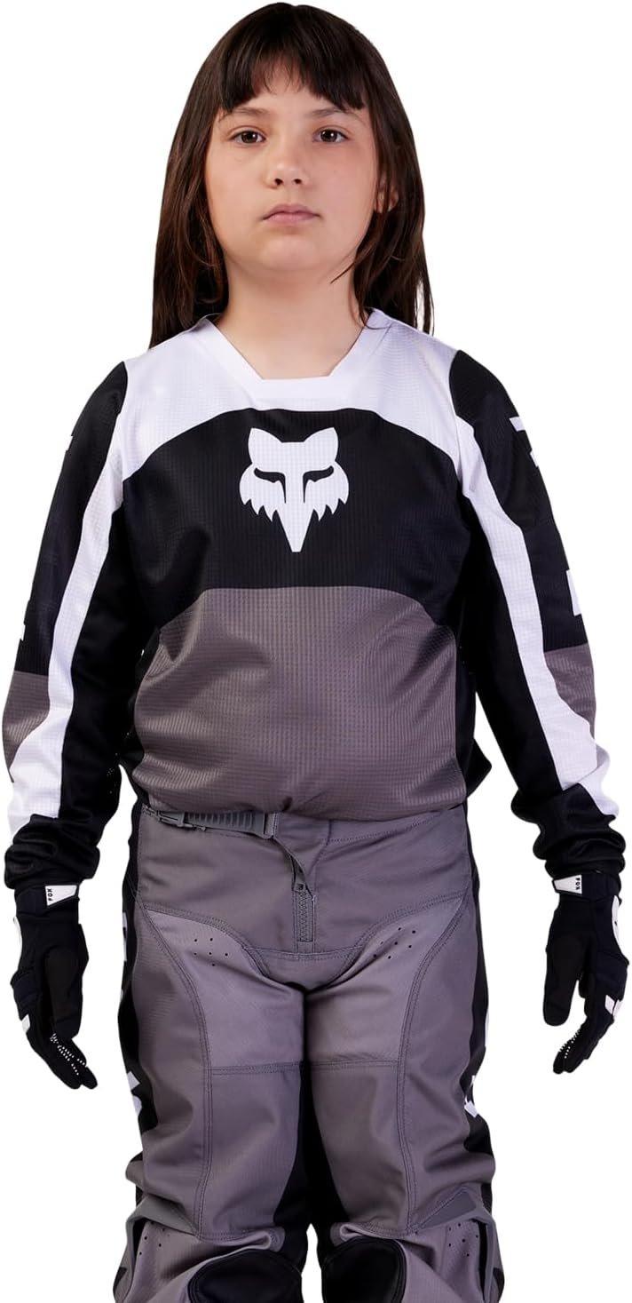 Fox Apparel Black/Grey / Youth Small Fox 180 Nitro Jersey Youth 31425-014YS Jorgensen Powersports