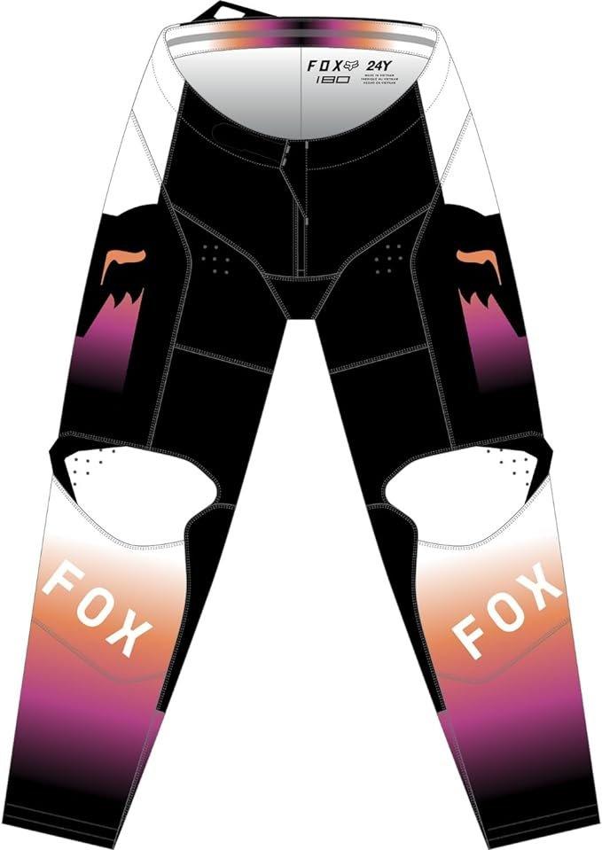 Fox Apparel Black/Pink / 22 Fox 180 Flora Pants Youth 31419-28522 191972822131 Jorgensen Powersports