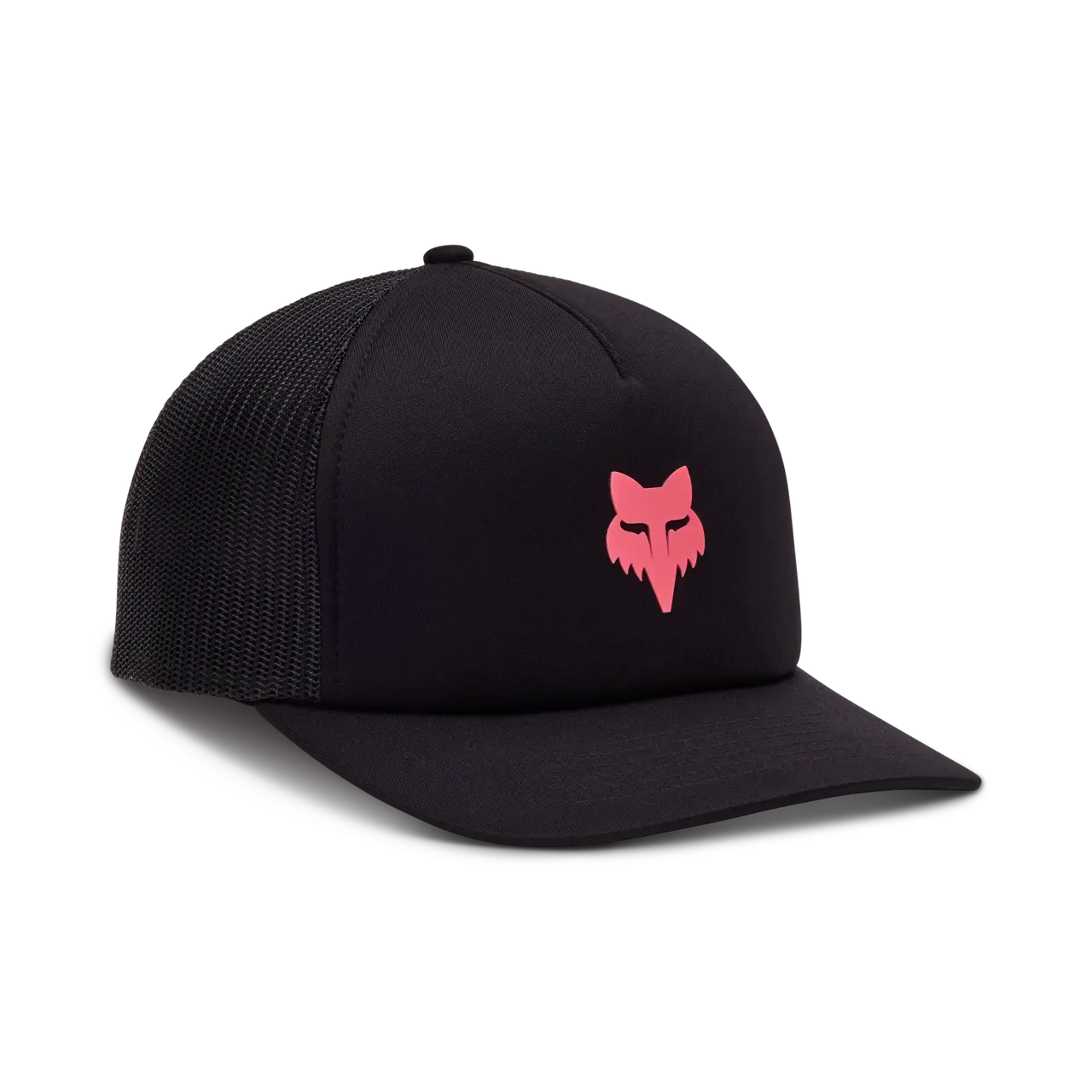 Fox Apparel Black/Pink Fox Women's Boundary Trucker Hat 32131-285-OS 191972885631 Jorgensen Powersports