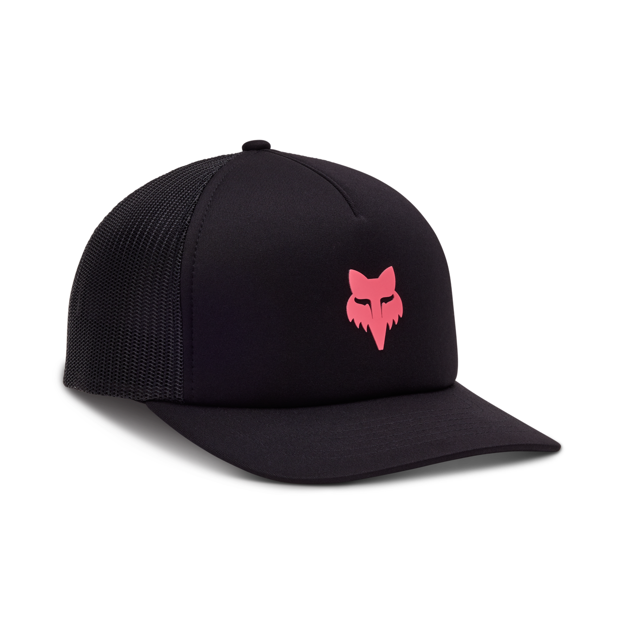 Fox Apparel Black/Pink Fox Women's Boundary Trucker Hat 32131-285-OS 191972885631 Jorgensen Powersports