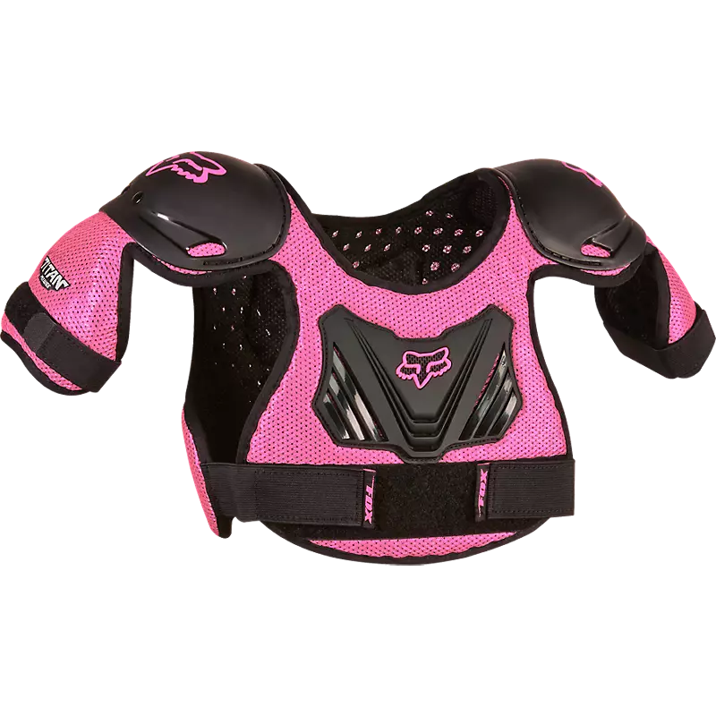 Fox Apparel Black/Pink / S/M Fox Peewee Titan Roost Deflector 06053-285-S/M 884065306150 Jorgensen Powersports