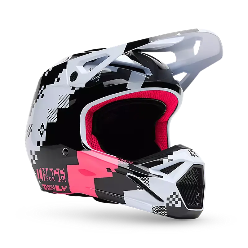 Fox Apparel Black/Pink / X-Small Fox V1 Digi Image Helmet 2025 33531-285 XS Jorgensen Powersports