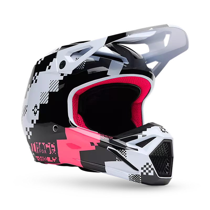 Fox Apparel Black/Pink / X-Small Fox V1 Digi Image Helmet 2025 33531-285 XS Jorgensen Powersports