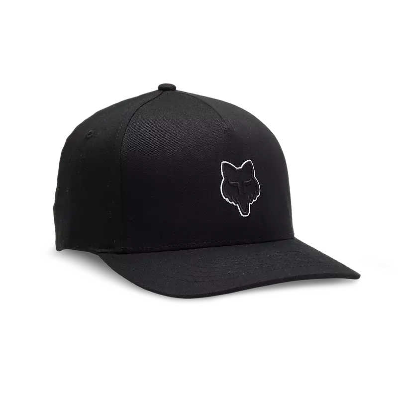 Fox Apparel Black / S/M Fox Head Flexfit Hat 31622-001-S/M 191972813399 Jorgensen Powersports