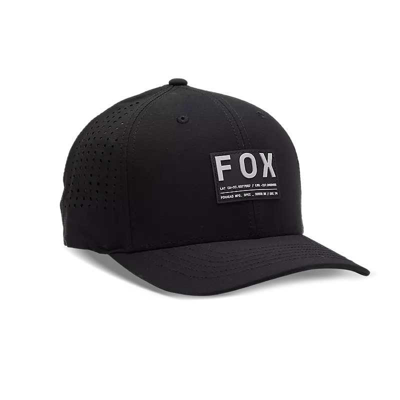 Fox Apparel Black / S/M Fox Non Stop Tech Flexfit Hat 31624-001-S/M 191972813412 Jorgensen Powersports