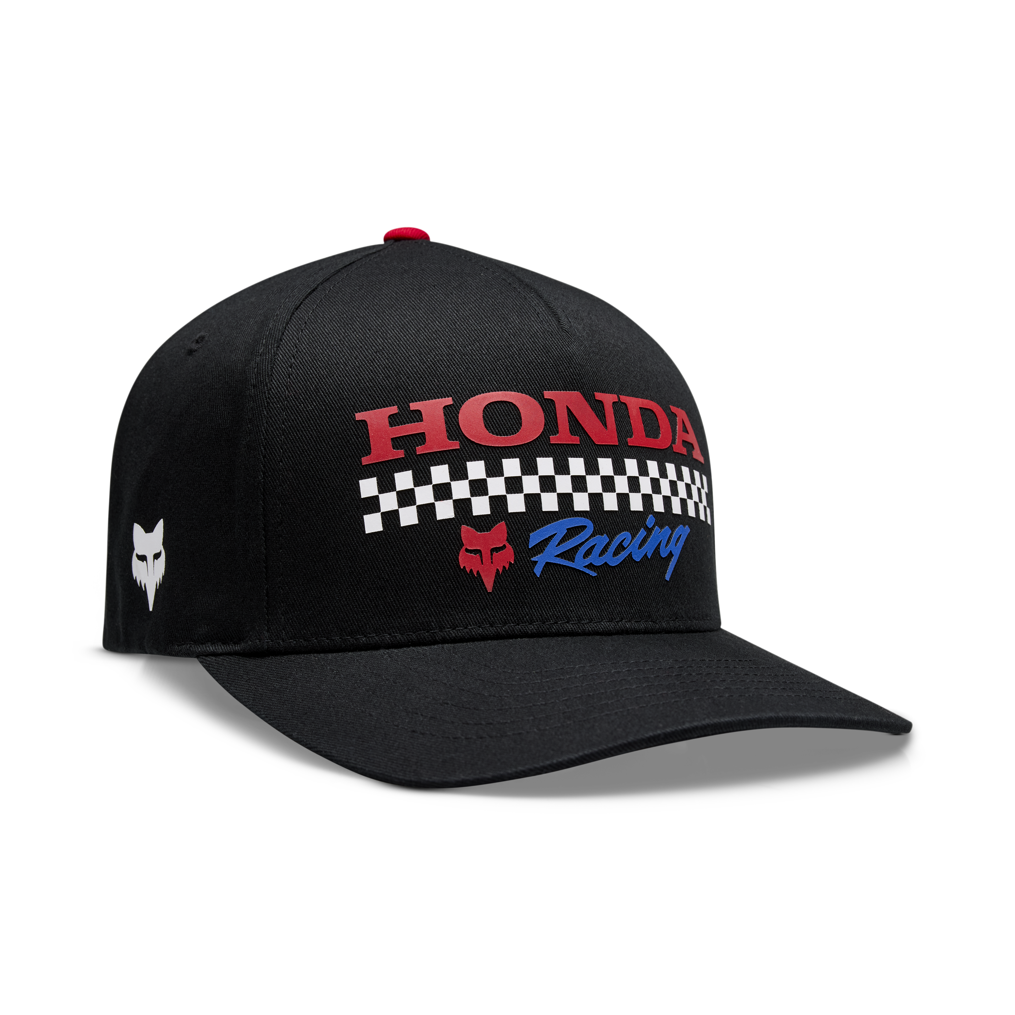 Fox Apparel Black / S/M Fox X Honda Flexfit Hat 2025 33382-001 S/M Jorgensen Powersports