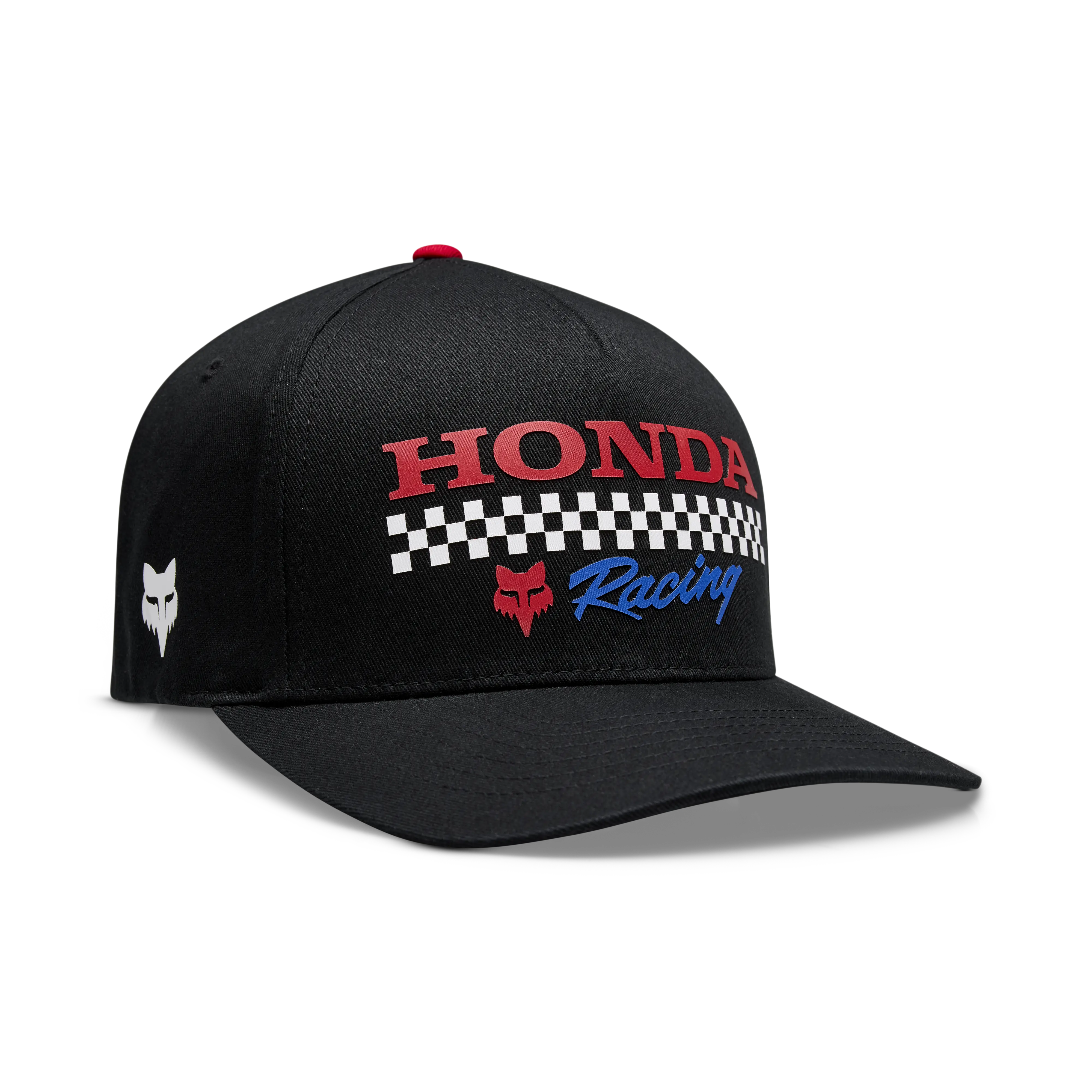 Fox Apparel Black / S/M Fox X Honda Flexfit Hat 2025 33382-001 S/M Jorgensen Powersports