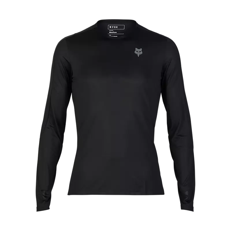 Fox Apparel Black / Small Flexair Ascent Long Sleeve Jersey 32618-001-S 191972872631 Jorgensen Powersports