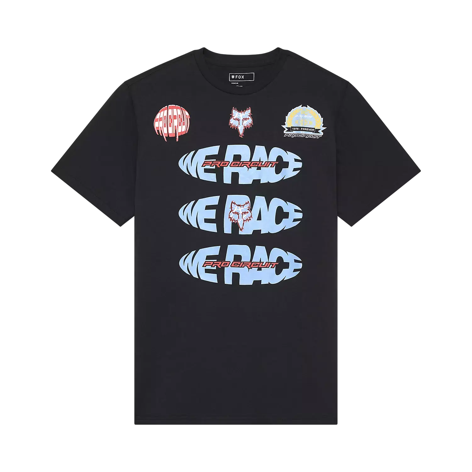 Fox Apparel Black / Small Fox Pro Circuit SS Tee 2025 33425-001 S 191972975585 Jorgensen Powersports