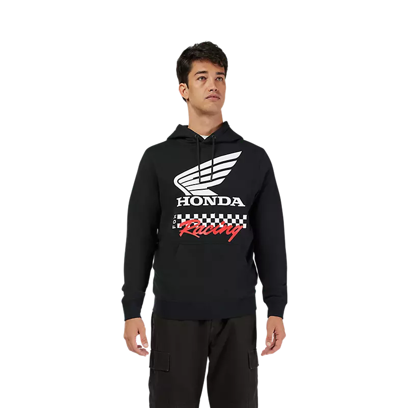 Fox Apparel Black / Small Fox Racing x Honda Fleece Pullover Hoodie 34698-001 S Jorgensen Powersports
