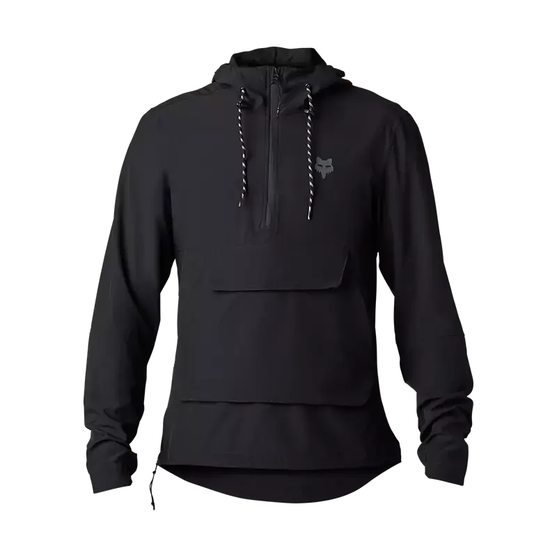 Fox Apparel Black / Small Fox Ranger Wind Pullover Hoodie 33767-001-S 191972932854 Jorgensen Powersports