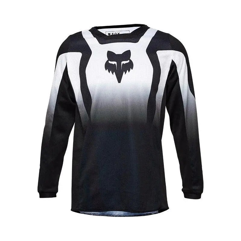 Fox Apparel Black/White / Youth Medium Fox 180 Lean Jersey Youth 33049-018 YM 191972936012 Jorgensen Powersports