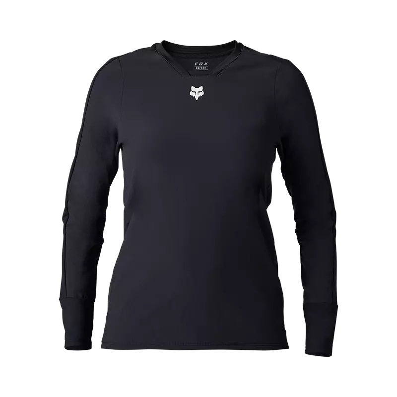 Fox Apparel Black / X-Small Fox Women's Defend Thermal Jersey 33787-001-XS 191972931505 Jorgensen Powersports