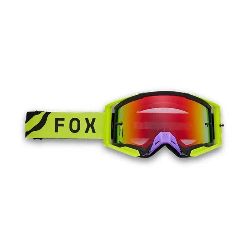 Fox Apparel Black/Yellow / Adult Fox Airspace Throttle Goggles - Spark 33132-019 OS Jorgensen Powersports