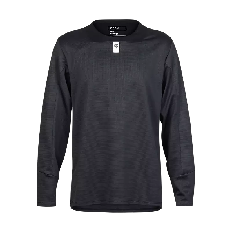 Fox Apparel Black / Youth Small Fox Defend Long Sleeve Jersey 32415-001-YS 191972873720 Jorgensen Powersports