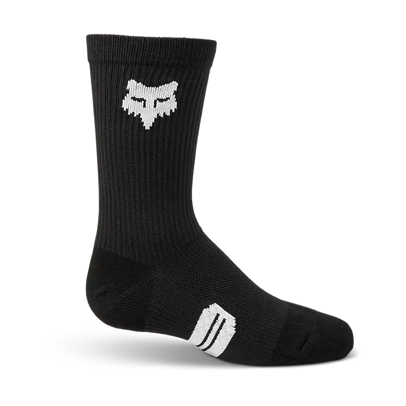 Fox Apparel Black / Youth Small Fox Ranger Crew 6" Socks Youth 31084-001-YS 191972734700 Jorgensen Powersports