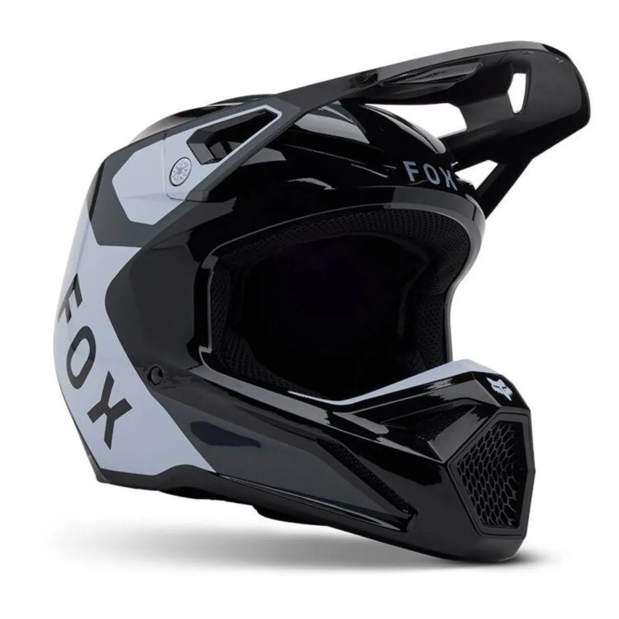 Fox Apparel Black / Youth Small Fox V1 Lean Helmet Youth 33046-001-YS 191972927515 Jorgensen Powersports