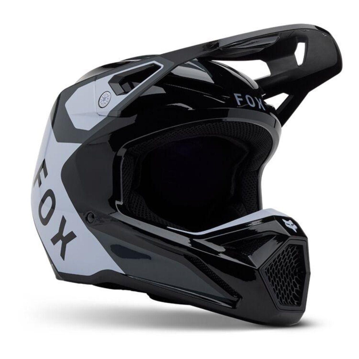 Fox Apparel Black / Youth Small Fox V1 Lean Helmet Youth 33046-001-YS 191972927515 Jorgensen Powersports