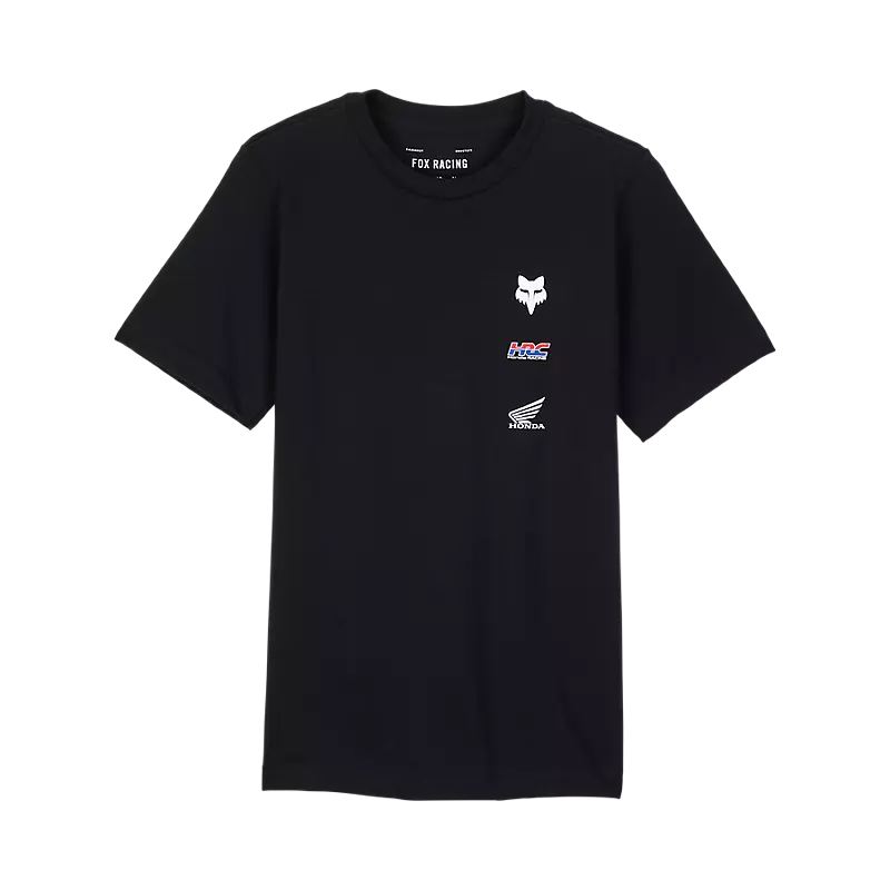 Fox Apparel Black / Youth Small Fox X Honda Tee Youth 32295-001-YS 191972879708 Jorgensen Powersports