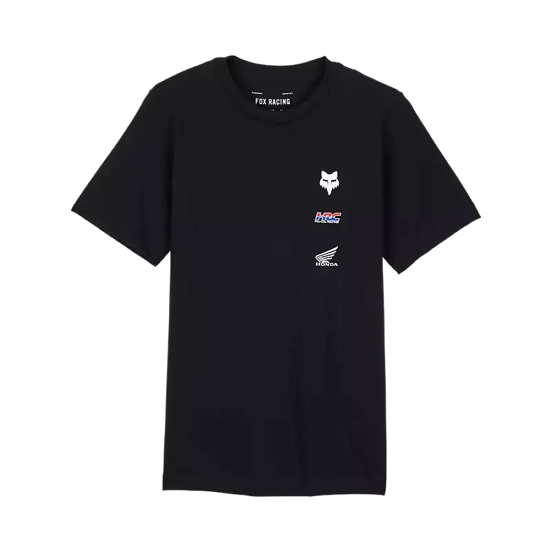 Fox Apparel Black / Youth Small Fox X Honda Tee Youth 32295-001-YS 191972879708 Jorgensen Powersports