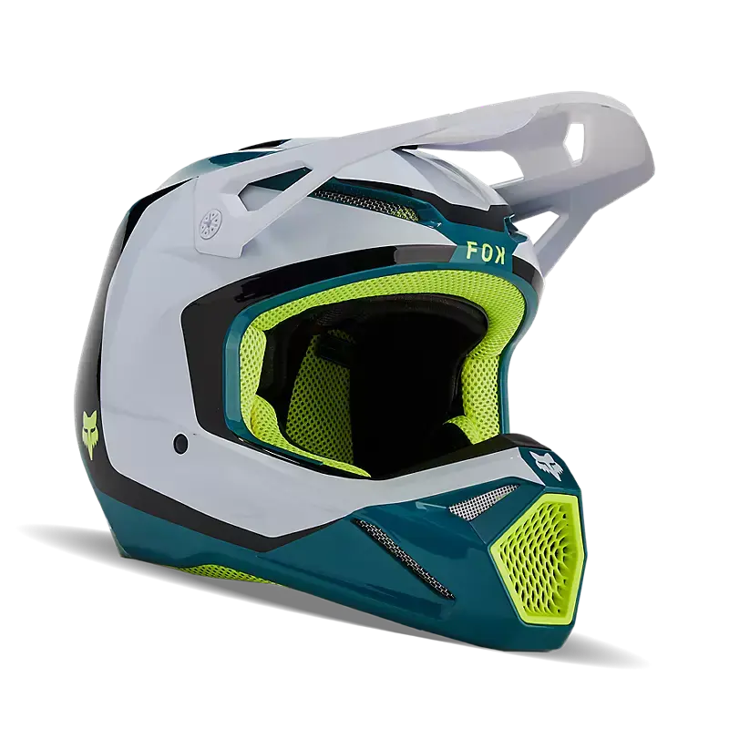 Fox Apparel Blue / Youth Small Fox V1 Nitro Helmet Youth 31400-551-YS Jorgensen Powersports